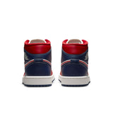 WMNS Air Jordan 1 Mid SE , GYM RED/MIDNIGHT NAVY-SAIL-LT IRON ORE