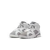 Jordan 6 Retro (PS) , WHITE/MEDIUM GREY-COOL GREY