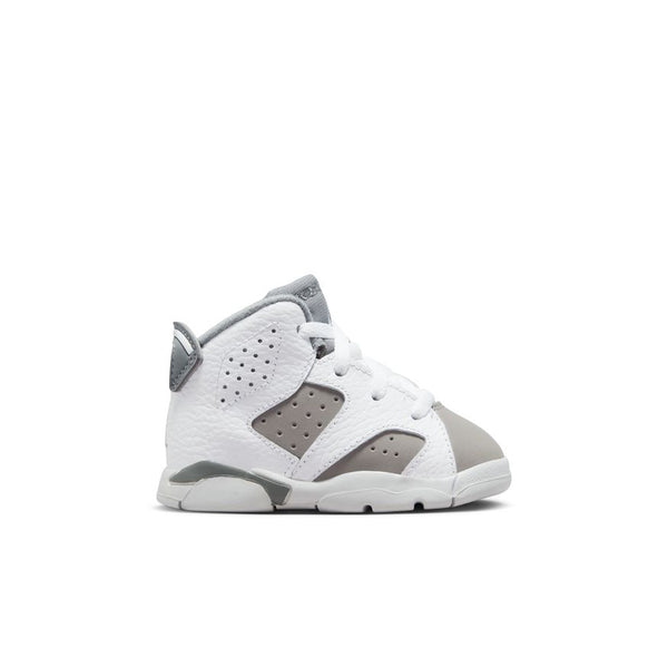 Jordan 6 Retro (TD), WHITE/MEDIUM GREY-COOL GREY