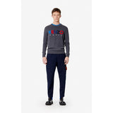 KENZO Logo Embroidered Sweater, Anthracite