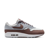 NIKE AIR MAX 1 PRM, SUMMIT WHITE/PLUM ECLIPSE-WOLF GREY