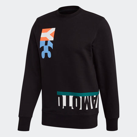 Y-3 Signature Graphic Crewneck Sweatshirt, Core White