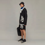 Y-3 KNIT SHORTS, BLACK