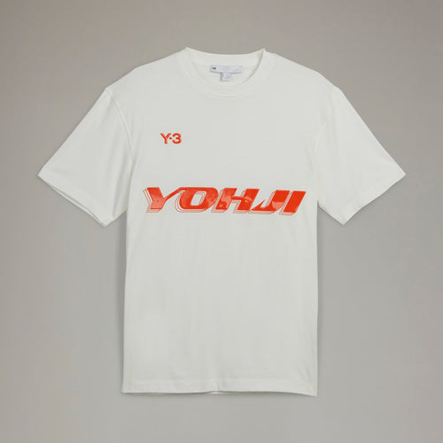 Y-3 YOHJI PRINT T-SHIRT, WHITE