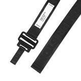 HERON PRESTON TAPE BELT 4CM CLASSIC BUCKLE, BLACK