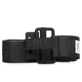 HERON PRESTON TAPE BELT 4CM CLASSIC BUCKLE, BLACK