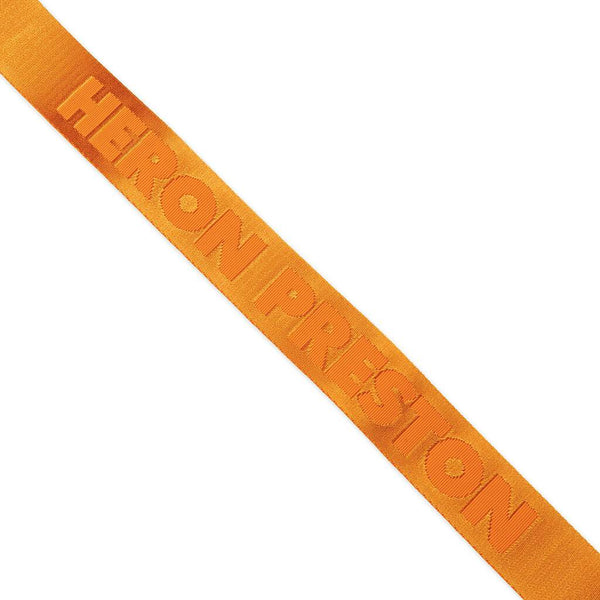 HERON PRESTON TAPE BELT 4CM CLASSIC BUCKLE, ORANGE