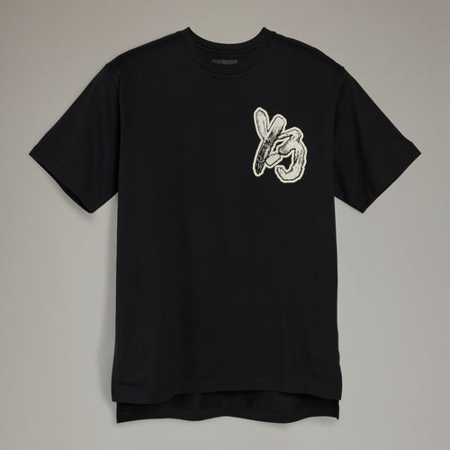 ADIDAS Y-3 BRUSH GFX SS TEE, BLACK