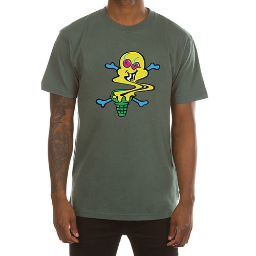 ICECREAM Swirl SS T-Shirt, Mallard Green