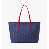 MCM Anya Shopper in Visetos, Deep Blue Sea