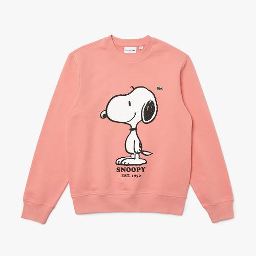 Peanuts Crew Neck Organic Cotton Sweatshirt , Pink