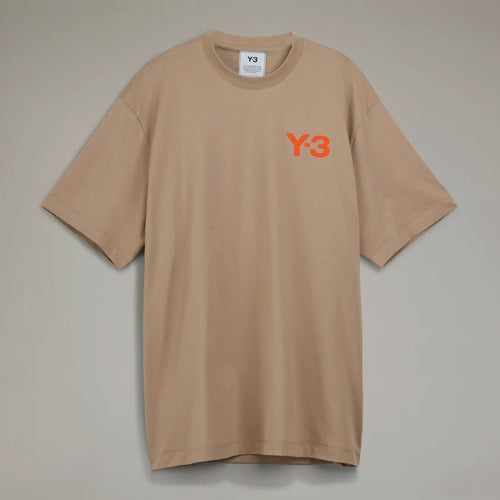 Y-3 CLASSIC LOGO TEE, KHAKI