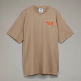 Y-3 CLASSIC LOGO TEE, KHAKI