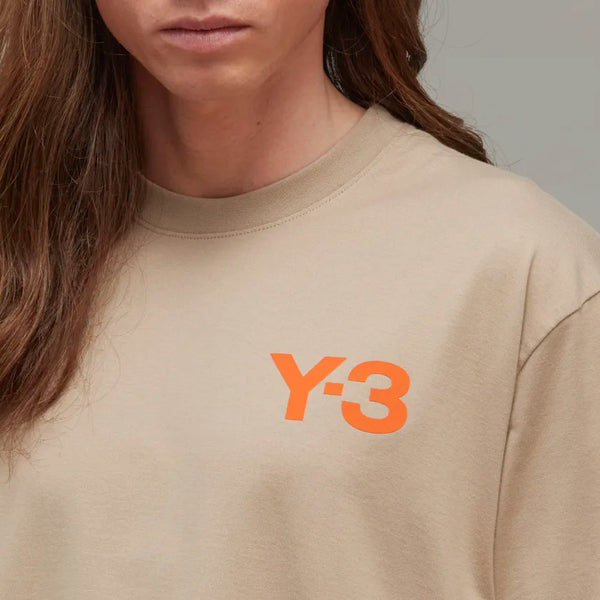 Y-3 CLASSIC LOGO TEE, KHAKI