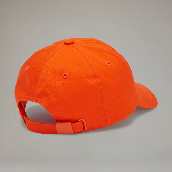 Y-3 SQUARE LOGO CAP, ORANGE