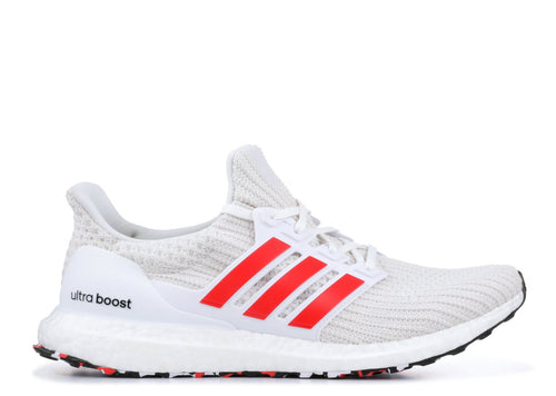 ADIDAS Ultraboost 4.0, White/ Active Red-OZNICO