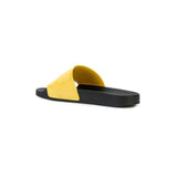 ADIDAS X RAF SIMONS Adilette Checkerboard Slides, Black/ Yellow-OZNICO