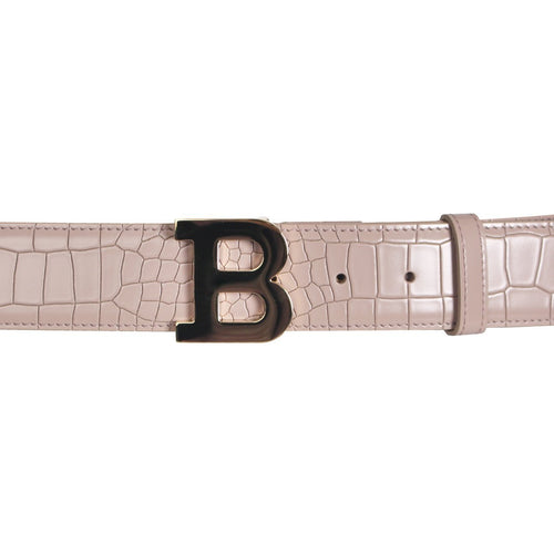 BALLY B Buckle Belt, Nude-OZNICO