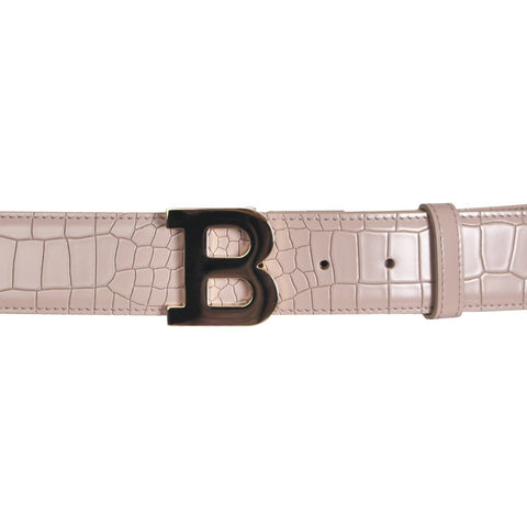 BALLY B Buckle Belt Nude OZNICO