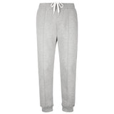 BALLY Cotton Fleece Sweatpants, Grey Melange-OZNICO