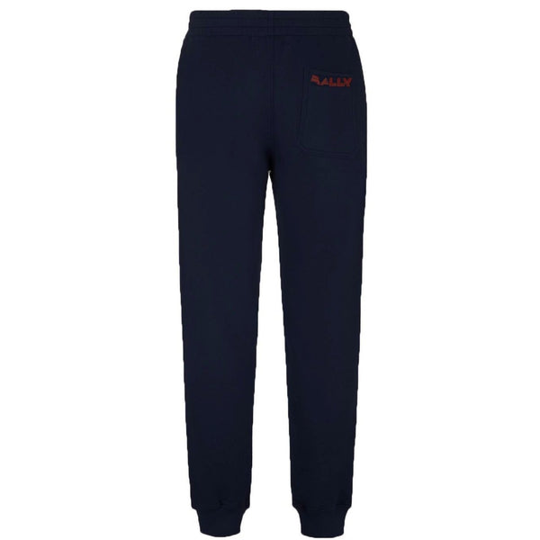 BALLY Cotton Fleece Tracksuit Sweatpants, Marine-OZNICO