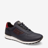 BALLY Galaxy Rubberized Leather Trainer, Ink-OZNICO