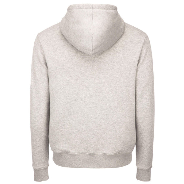 BALLY Logo Hooded Sweatshirt, Grey Melange-OZNICO