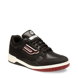 BALLY Plain Calf Leather Trainer, Black-OZNICO