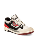 BALLY Plain Calf Leather Trainer, White/ Black-OZNICO