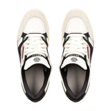 BALLY Plain Calf Leather Trainer, White/ Black-OZNICO