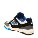 BALLY Plain Calf Leather Trainer, White/ Electric Blue