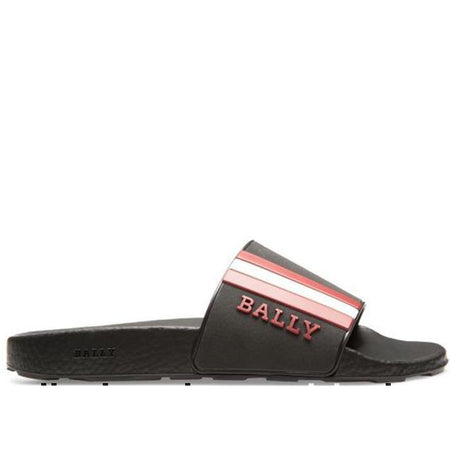 BALLY SEASIDE SANDAL IN RUBBER, BLACK