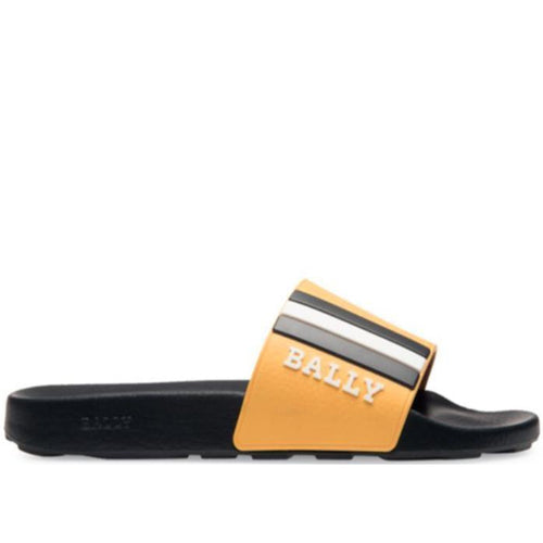 BALLY Saxor Slides, Black/Kodak-OZNICO