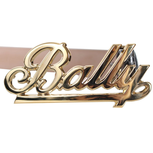 BALLY Swoosh Adjustable Belt, Fango-OZNICO
