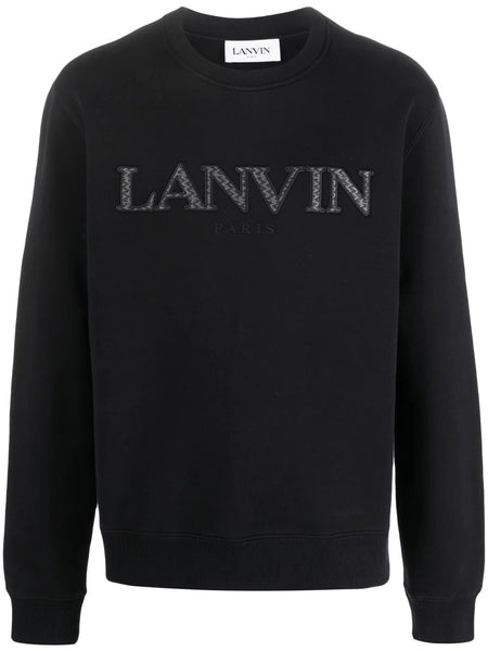 BALLY LOGO SWEATSHIRT IN COTTON, BLACK