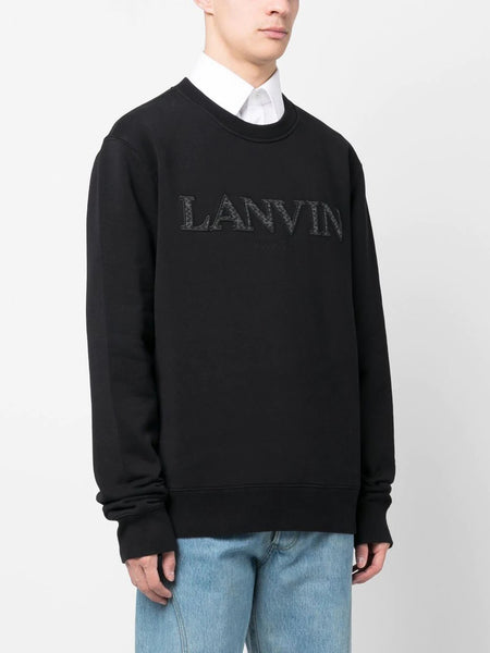 Lanvin Curb cotton hoodie - Black