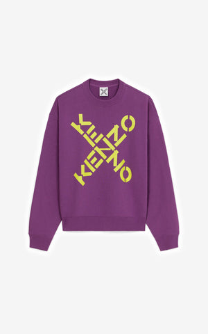 KENZO Sport Big X sweatshirt Purple OZNICO