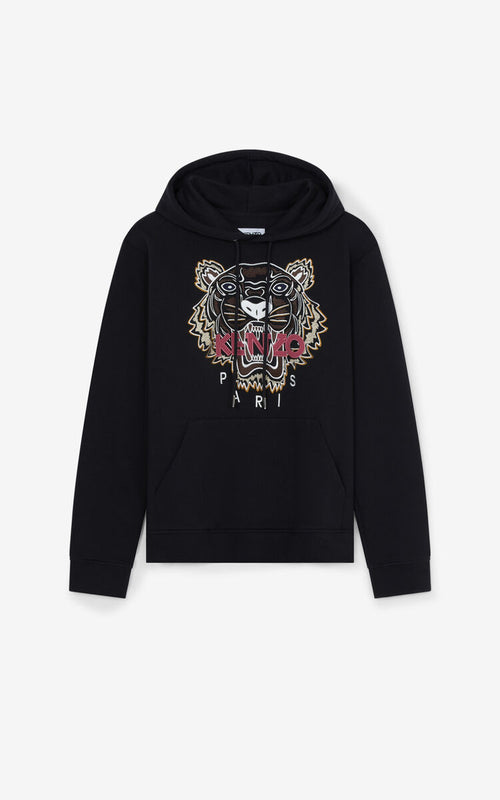 Kenzo Tiger Hooded Sweatshirt, Black