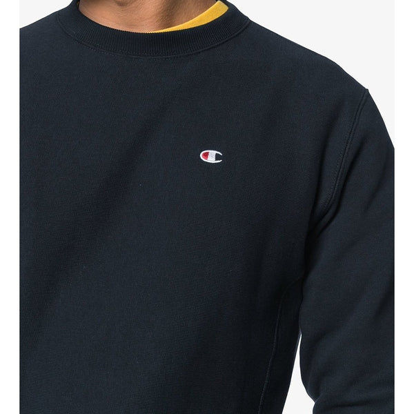 CHAMPION Reverse Weave Classic Crewneck, Navy-OZNICO