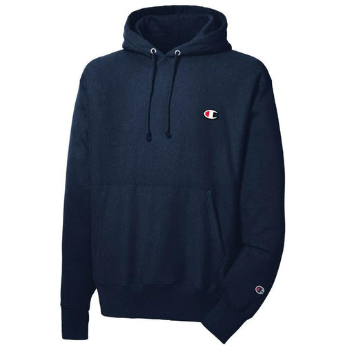 CHAMPION Reverse Weave Pull Over Hoodie, Navy-OZNICO