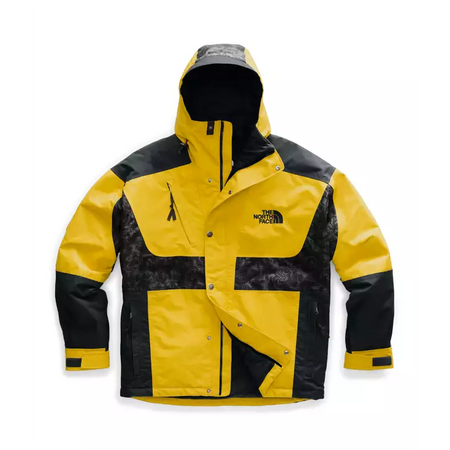 THE NORTH FACE ’94 Rage Classic Fleece Hoodie, Leopard Yellow/ Asphalt Grey