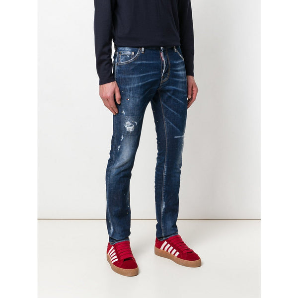 DSQUARED2 5 Pocket 'Cool Guy' Jeans, Dark Wash-OZNICO