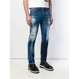 DSQUARED2 5 Pocket Distressed Jeans, Blue-OZNICO