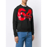 DSQUARED2 64 Logo Sweatshirt, Black-OZNICO