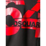 DSQUARED2 64 Logo Sweatshirt, Black-OZNICO