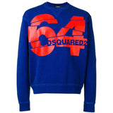 DSQUARED2 64 Logo Sweatshirt, Blue-OZNICO