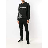 DSQUARED2 Bandana Print Sweatshirt, Black-OZNICO