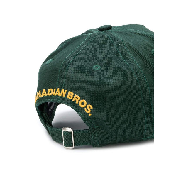 DSQUARED2 Color-Block Logo Baseball Cap, Green-OZNICO