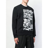 DSQUARED2 Graphic Crewneck Sweatshirt, Black-OZNICO