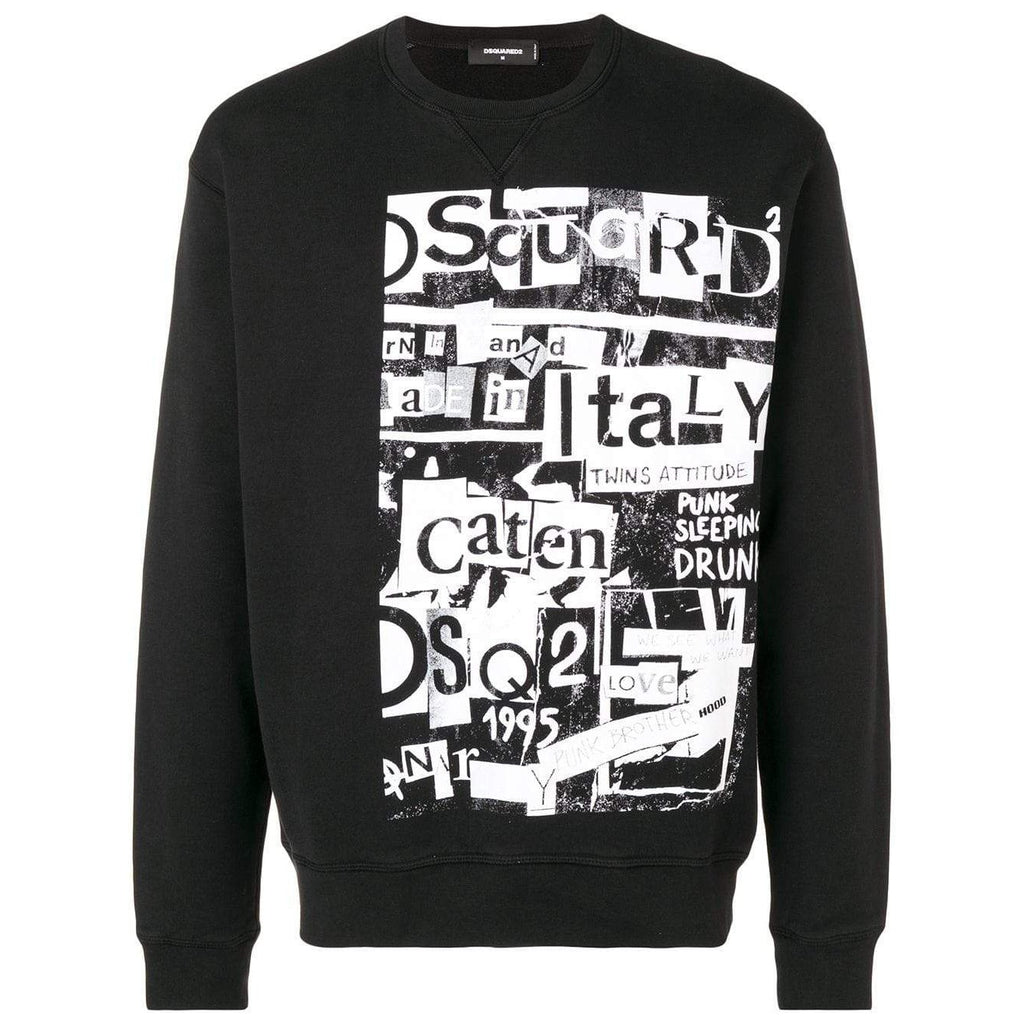 Graphic Sweatshirt, Black OZNICO